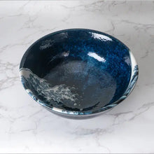 Kanagawa Great Wave 28oz 7.5"D x 3"H Porcelain Ramen Bowl JP (4/32)