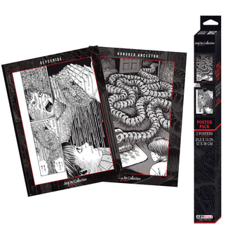 Junji Ito Chibi Boxed Unframed Poster Set 20.5" x 15.5" 2pcs