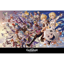 Genshin Impact Characters Gaming Poster Size 24X36