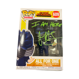 Funko Pop! My Hero Academia All for One (Autographed by John Swasey + Authenticated)