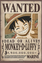 One Piece - Wanted Dead or Alive Monkey.D.Luffy Poster