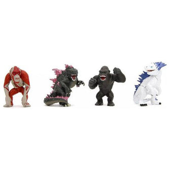 Jada Toys: 2.5" Godzilla x Kong - Godzilla 4 Pack (Godzilla, Shimo, Kong, Skar King)