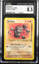 Graded Pokémon - CGC 8.5 - Fossil (FO) - Geodude 47/62