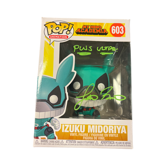 Funko Pop! My Hero Academia Izuku Midoriya (Autographed by Justin Briner + Authenticated)