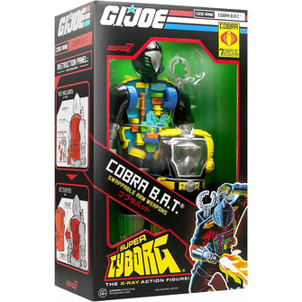 Super7 Super Cyborg G.I. Joe Cobra B.A.T. - 11" G.I. Joe Action Figure with Accessories Classic Cartoon Collectibles and Retro Toys
