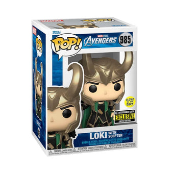 Funko Marvel Loki with Scepter Avengers (Glows in the Dark) (Entertainment Earth Exclusive Limted Edition)