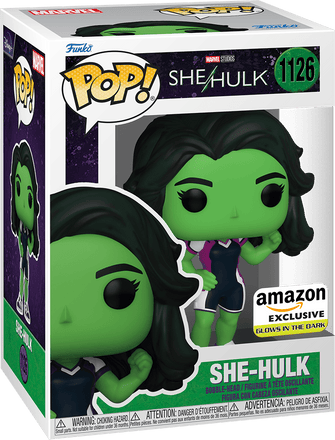 Funko Pop! Marvel Studios She Hulk(Amazon Exclusive)(Glows In The Dark)