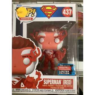 Funko Heroes SuperMan Red(2022 Fall Convention Limited Edition)