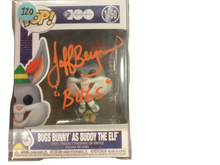 Funko Pop Buggs Bunny as Buddy the Elf signed by Jeff Bergman