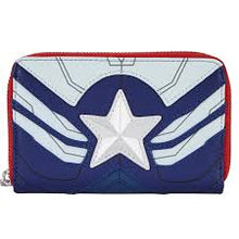 Disney Marvel Studios The Falcon And The Winter Soldier Loungefly Zip Around Wallet