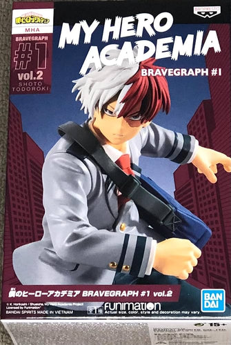 Bandai Funimation My Hero Academia Bravegraph #1  Vol. 2 Shoto Todoroki