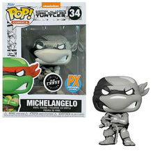 Funko POP! Comics Teenage Mutant Ninja Turtles Michelangelo (Black & White Chase) (PX Previews Exclusive )