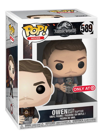 Funko POP! Movies Jurassic World Owen with Baby Raptor (Only at Target)