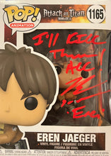 SIGNED with quote Funko POP! Animation Attack on Titan Eren Jaeger