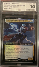 Graded Magic The Gathering - MAS 10 - Marvel Super Heroes (MSH) - The Mighty Thor, Jane Foster (Extended Art) 420