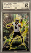 Graded Topps - MAS 10 - 2025 Topps Resurgence - Tyler Shough (Conductors Insert) C-9