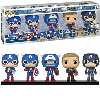 Funko Marvel Year Of The Shield Captain America Through the Ages(5 Pack)(Amazon Exclusive)