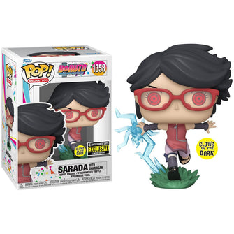 Boruto Anime Funko Sarada with Sharingan Glow in The Dark (Entertainment Earth Exclusive)