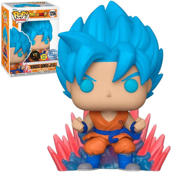 Funko Anime Dragon BallbSuper SSGSS Goku Kaio-Ken(Glow In The Dark)(Funko Special Edition)