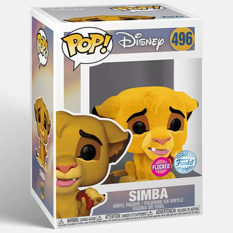 Funko Pop! Disney Simba(Flocked)(Funko Special Edition)
