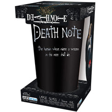 Death note glass cup