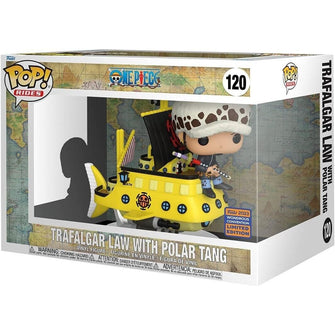 Funko Pop! Rides One Piece Trafalgar Law with Polar Tang Wonderous Convention Exclusive Shared Sticker
