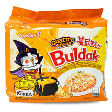 Buldak Spicy Ramen Artificial Chicken Flavor Quattro Cheese (5 Pack)
