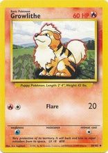 Pokémon - Base Set (BS) - Growlithe 28/102