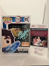 SIGNED Funko POP! Animation Demon Slayer Tanjiro Kamado [Box Lunch Exclusive Glows in the Dark!]