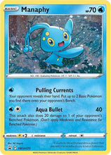 Pokémon - Sword & Shield Promo Cards (SWSD) - Manaphy SWSH275