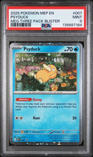 Graded Pokémon - PSA 9 - Mega Evolution Promo (MEP) - Psyduck 007