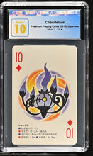 Graded Pokémon (Japanese) - CGC Pristine 10 - Pokémon Playing Cards (2012) - Chandelure (White 2 - 10 ◆)