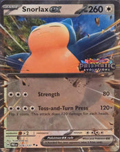 Pokémon - Jumbo Cards (PR) - Snorlax ex 076/131