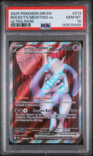Graded Pokémon - PSA 10 - Destined Rivals (DRI) - Team Rocket’s Mewtwo ex 213/182