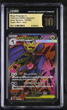 Graded Pokémon (Japanese) - CGC Pristine 10 - Ninja Spinner (m4) - Mega Dragalge ex 102/083