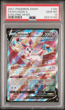 Graded Pokémon - PSA 10 - Evolving Skies (SWSH07) - Sylveon V 184/203