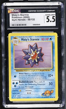 Graded Pokémon - CGC 5.5 - Gym Heroes (G1) - Misty’s Starmie 56/132