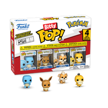 Funko Bitty POP! Pokémon 4-Pack Series 4 Squirtle, Eevee, Growlithe, & Psyduck