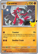 Pokémon - 30th Celebration (30C) - Lycanroc 085/128