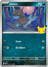 Pokémon - 30th Celebration (30C) - Deino 097/128