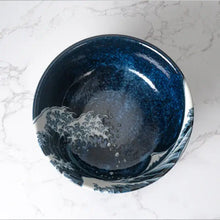 Kanagawa Great Wave 28oz 7.5"D x 3"H Porcelain Ramen Bowl JP (4/32)