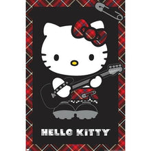 Hello Kitty Punk Rock Anime Poster 24X36